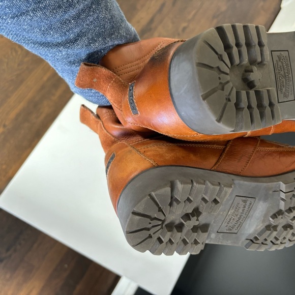 Polo Ralph Lauren Ranger Boots Tumbled Brown Leather Mens Size 11 - Picture 8 of 12